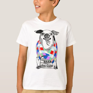 Camiseta Día de los cerdos en una manta