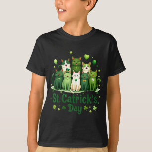 Camiseta Día de los Gatos de San Patricio Mujeres G