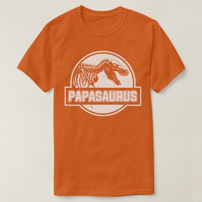 Camiseta Día de los Grandes Padres de Papasauras (Diseño del anverso)