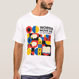 Camiseta Día de los Idiomas Bauhaus Palabras Geométricas No