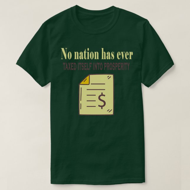Camiseta Día de los impuestos incobrables Ninguna nación se (Diseño del anverso)