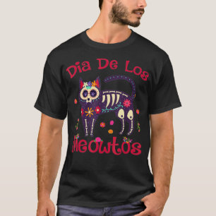 Camiseta Día de Los Meowtos Muertos El Azúcar Skull