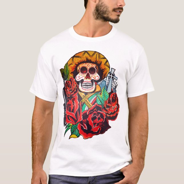 Camiseta dia de los muertos (Anverso)
