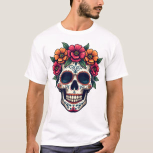 Camiseta Día de los Muertos Calavera de Azúcar � Dia de los