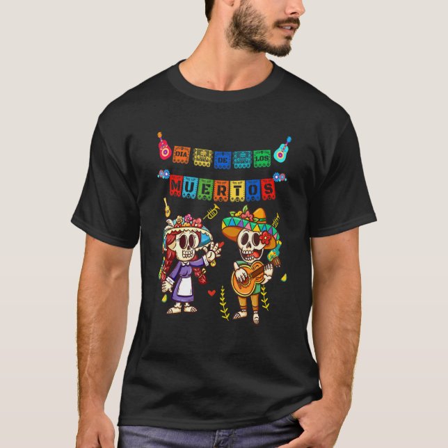 Camiseta Día De Los Muertos Calavera Mexicana M (Anverso)