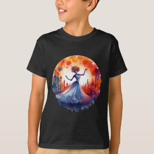 Camiseta Día de los Muertos Catrina Dama Calavera Azucarera