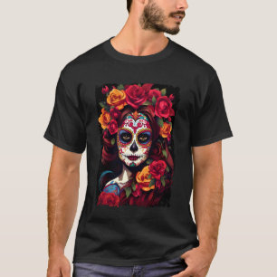 Camiseta Día de los Muertos Catrina Mujer F