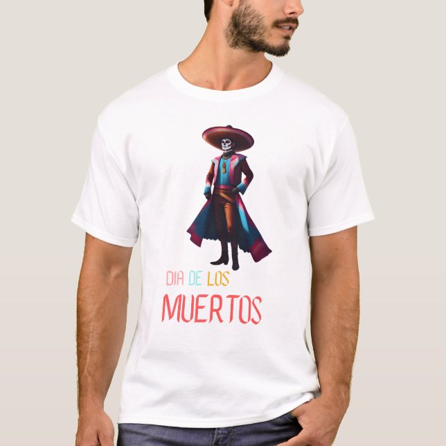 Camiseta Dia de los Muertos Charro (Anverso)