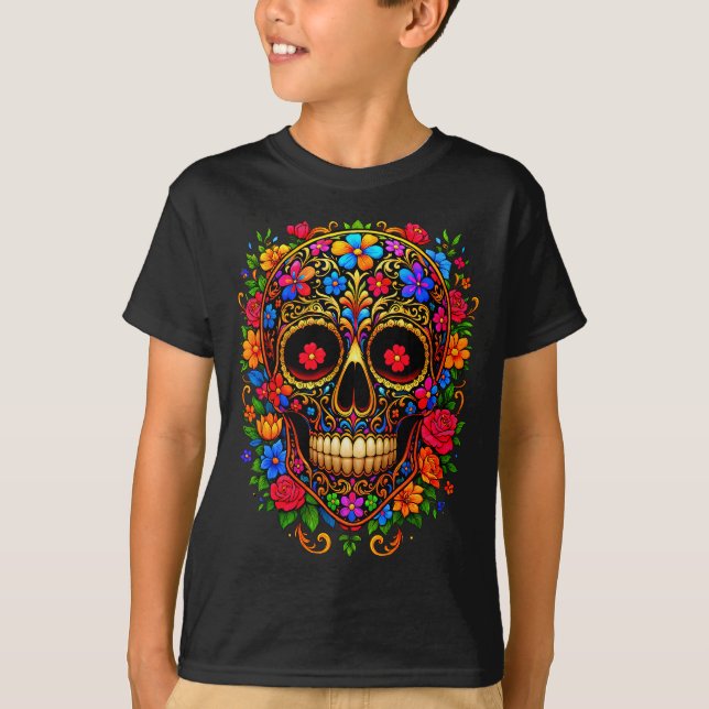 Camiseta Dia De Los Muertos Costume Day Of The Dead Sugar S (Anverso)