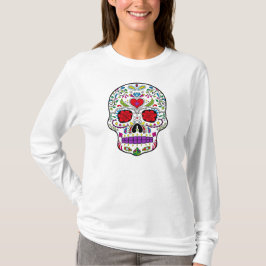 Camiseta Día de los Muertos de la Calavera de Azúcar Muerta