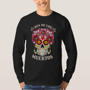 Camiseta Dia De Los Muertos Día De La Calavera Muerta Costu