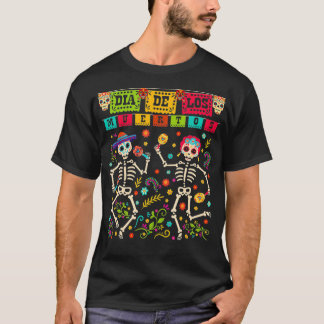Camiseta Día de los Muertos Día de la Costumbre Muerta del 