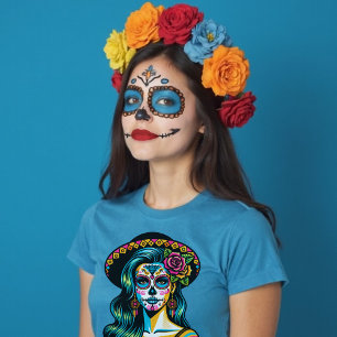 Camiseta Día de los Muertos Día de la Tradición Muerta
