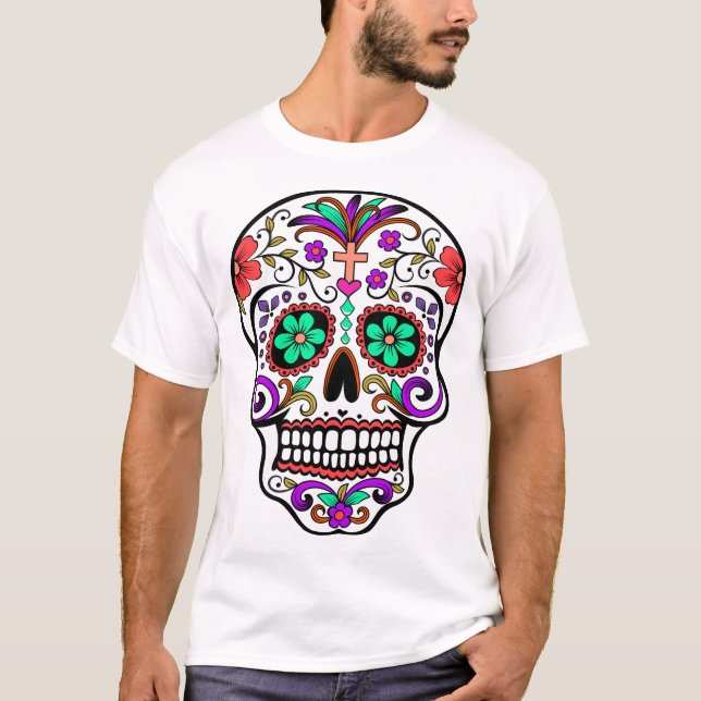 Camiseta Día de los muertos - Día de los muertos - Calavera (Anverso)