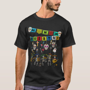 Camiseta Día de los Muertos Día del Funny Skull Dan
