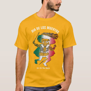 Camiseta Día de los Muertos Día del Skeleton Muerto Knight