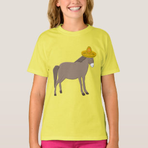 Camiseta Día de los muertos en el burro mexicano