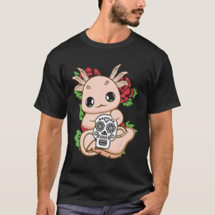 Camiseta Día de los Muertos en la Axotl Mexicana por Dia de