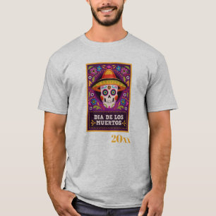 Camiseta Día De Los Muertos fechado
