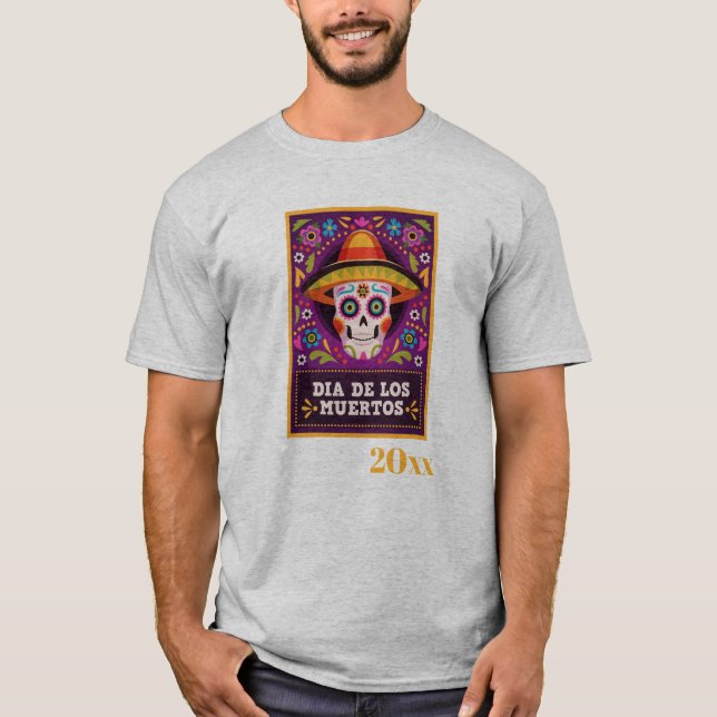 Camiseta Día de los Muertos fechado (Anverso)