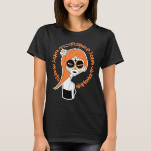 Camiseta Día de los Muertos La Catrina Cráneo de Azúcar Día