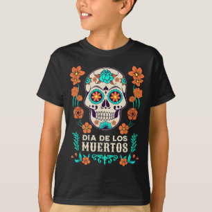Camiseta Día De Los Muertos México Calavera de Azúcar