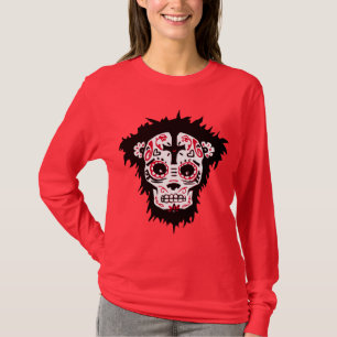 Camiseta dia de los muertos monkey
