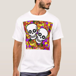 Camiseta Dia De Los Muertos - Pareja feliz con fruta