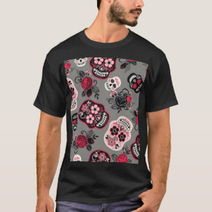 Camiseta Dia de los Muertos: Patrón de cosecha