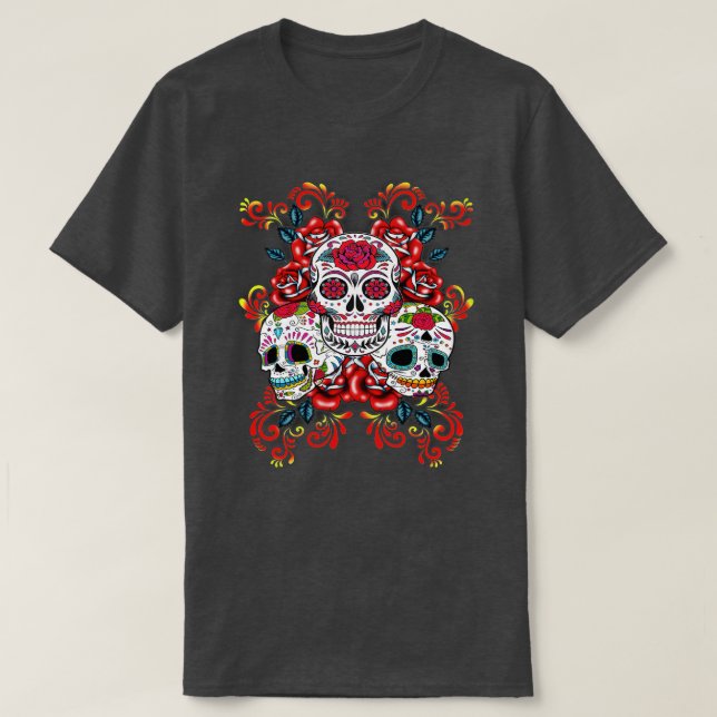 Camiseta Día de los muertos por el Día de los Muertos en el (Diseño del anverso)