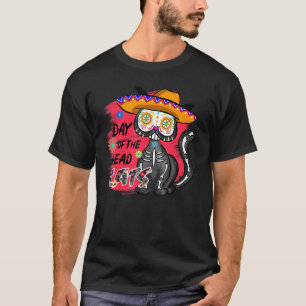 Camiseta Día de los Muertos: Skeleton del gato muerto