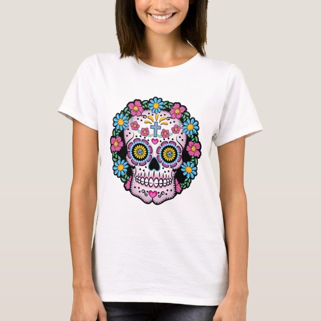 Camiseta Dia de los Muertos Skull (Anverso)