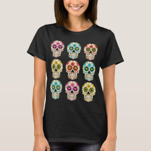 Camiseta Dia De Los Muertos Sugar Skull Disstume Niños
