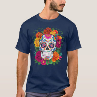 Camiseta Día De Los Muertos Traje Día de los Muertos Azúcar