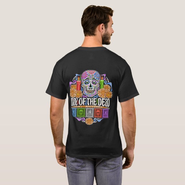 Camiseta Día de los Muertos - Ver Frente (Reverso completo)