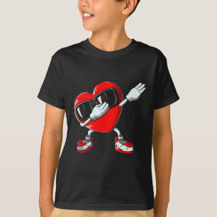 Camiseta Día de los niños del corazón que adoran a Dab Danc