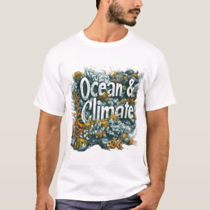 Camiseta Día de los Océanos - Texto sobre el Océano y el Cl