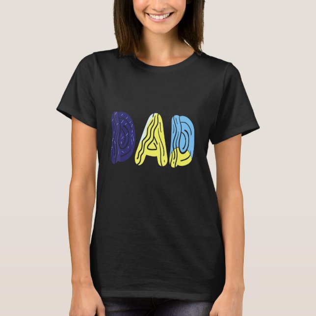 Camiseta Día de los Padres Ama Bluey-Dad-Mamá (Anverso)