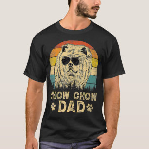 Camiseta Día de los Padres Amantes del Perro Chow Chow Dad