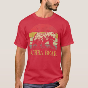 Camiseta Día de los Padres Camisas Vintage del Oso Bubba