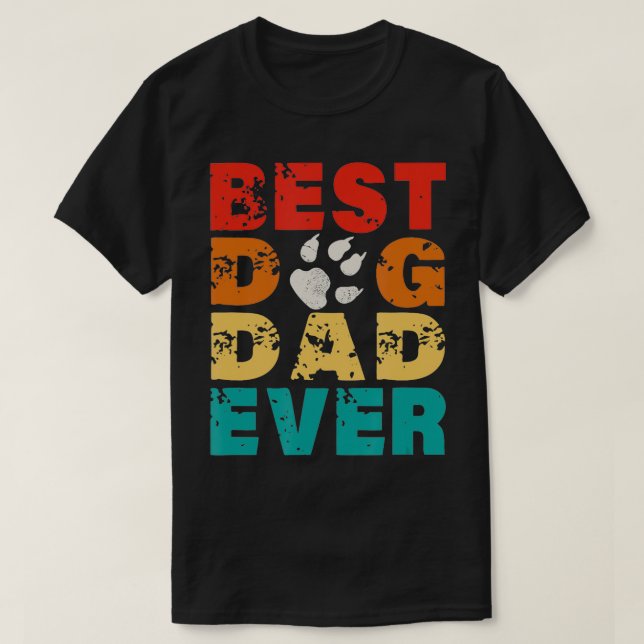 Camiseta Día de los Padres con el Mejor Papa Dog (Diseño del anverso)