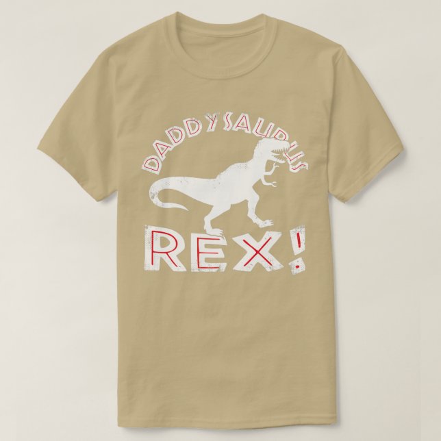Camiseta Día de los Padres de DaddySaurus Rex TRex (Diseño del anverso)