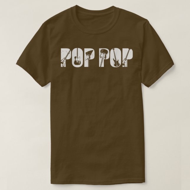 Camiseta Día de los Padres de Guitarra Pop, padre de Guitar (Diseño del anverso)