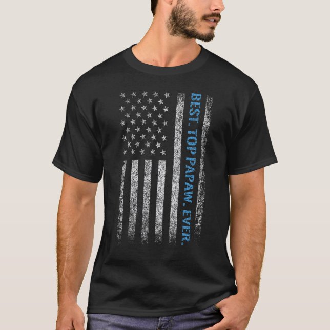 Camiseta Día de los Padres de la Mejor Bandera Americana Pa (Anverso)