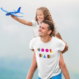 Camiseta Día de los padres de la tipografía geométrica colo