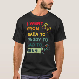 Camiseta Día De Los Padres De Los Hombres Gamer De Dada Dad
