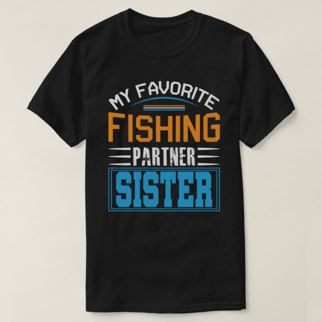 Camiseta Día de los Padres de mi pareja favorita de pescado (Diseño del anverso)