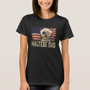 Camiseta Día de los Padres de Padres Malteses con Bandera D