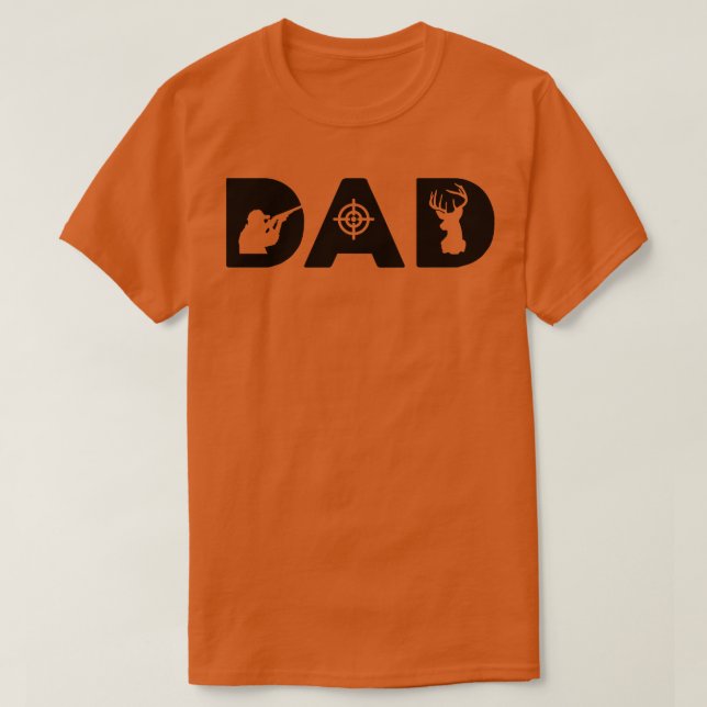 Camiseta día de los padres de papá cazador (Diseño del anverso)