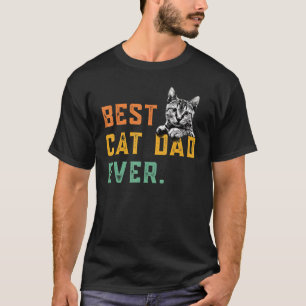 Camiseta Día de los Padres de Papás del Mejor Gato Del Homb